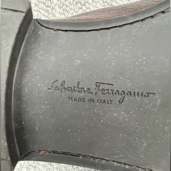 Ferragamo Men’s Parigi Gancini Leather Drivers - Picture 4 of 5